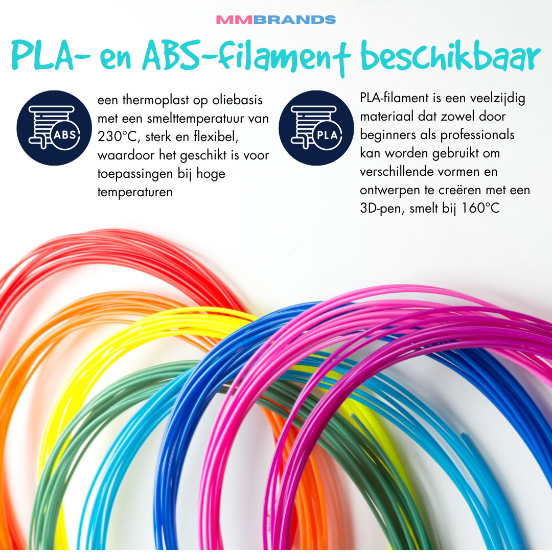Recharge de filament-100 m-10 couleurs