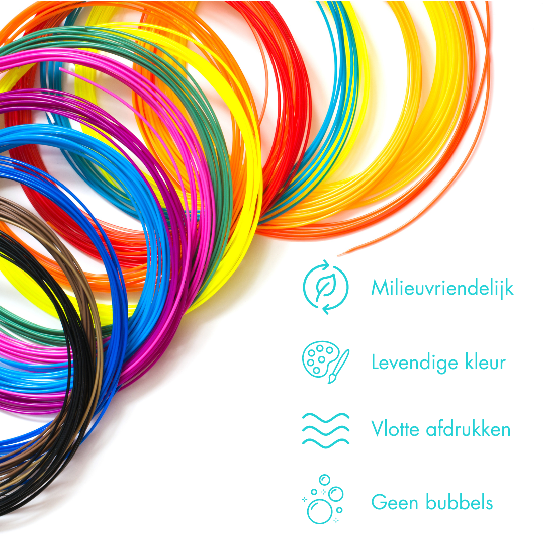 Recharge de filament-100 m-10 couleurs
