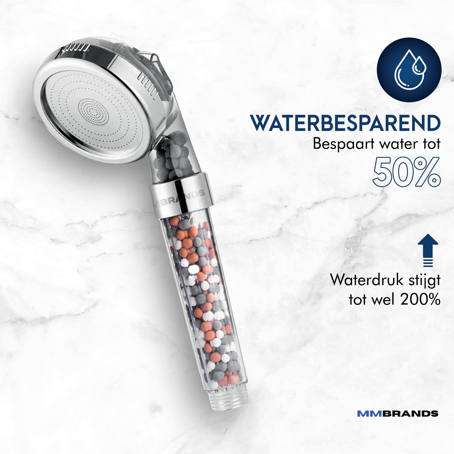 Ionischer Duschkopf – Wassersparend