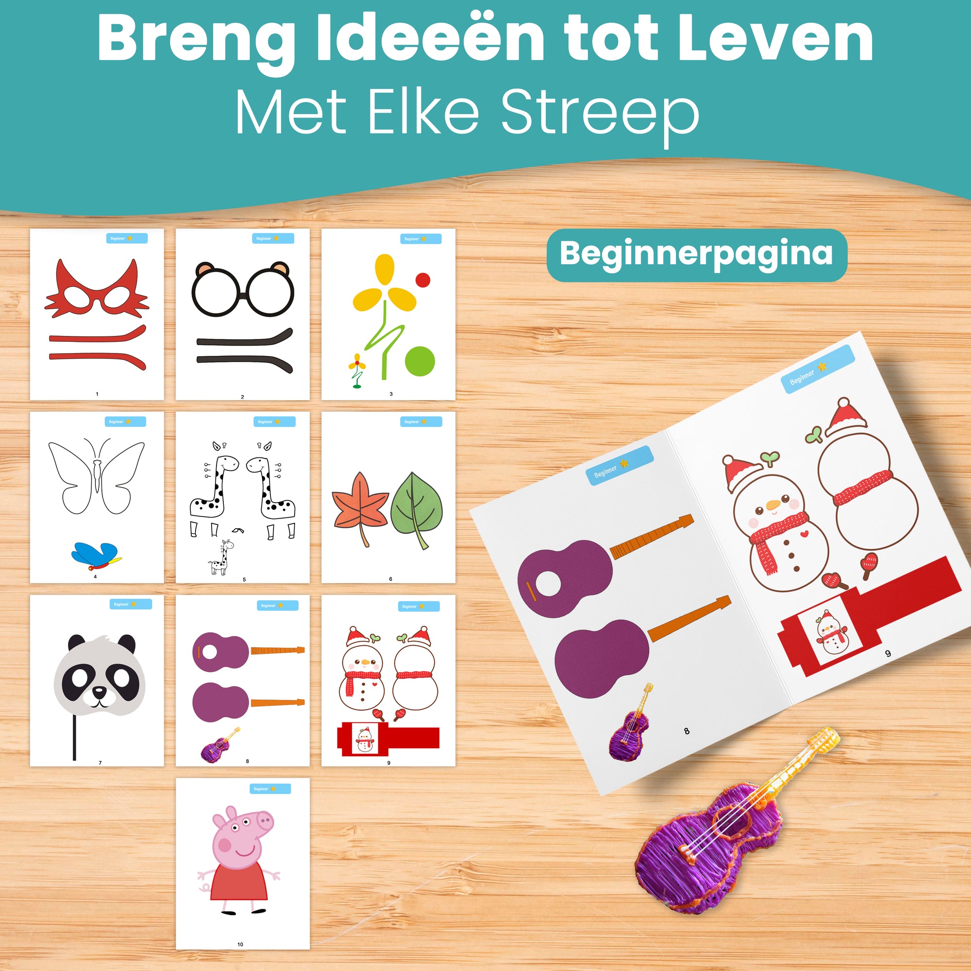 Libro di disegno con penna 3D XXL - 40 modelli