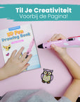 3D Pen Drawing Book XXL - 40 Templates - incl. tracing sheet