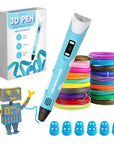 Kit de Démarrage Stylo 3D - Filament Recyclé - 10 Couleurs