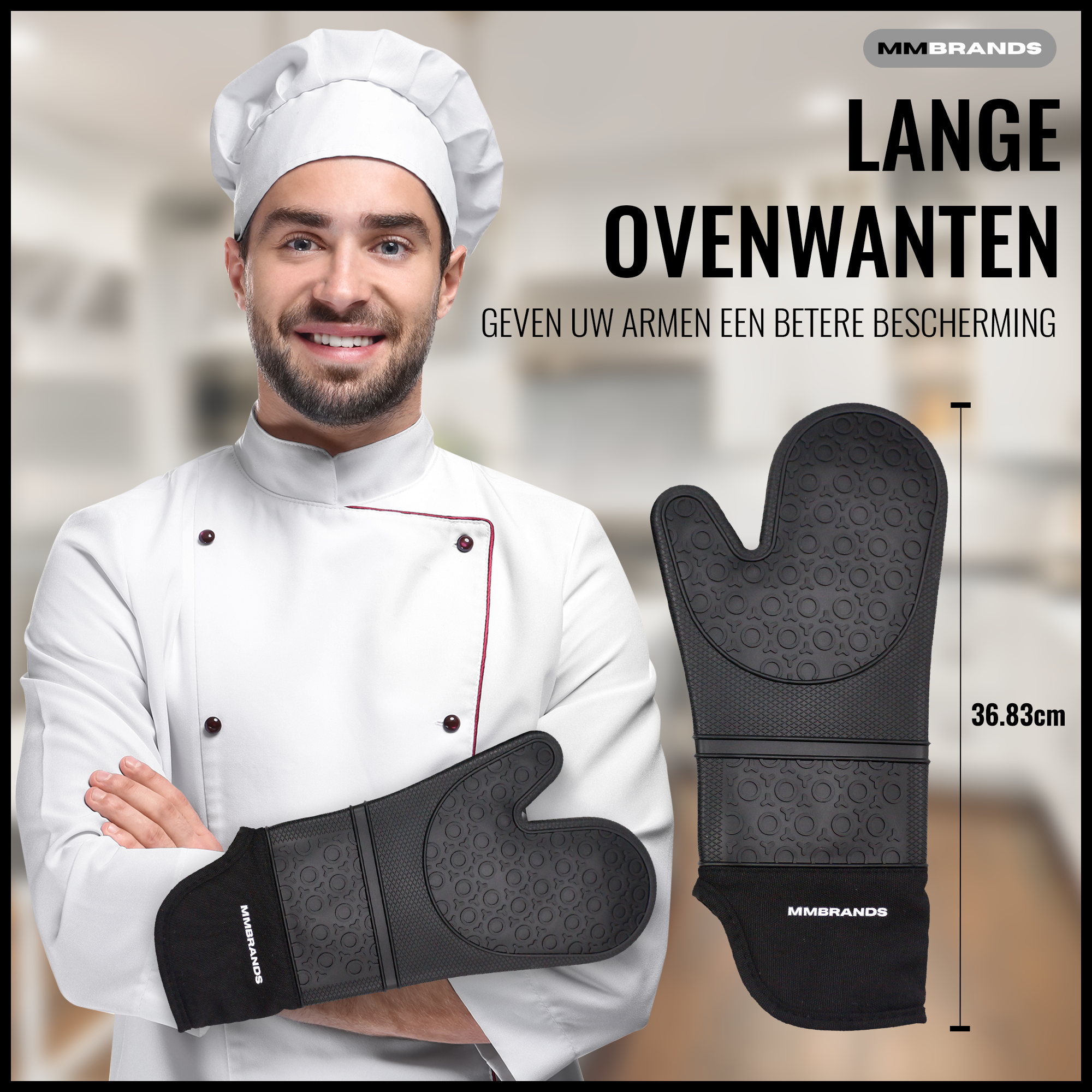 Ovenwanten - Extra Lang - 2 Stuks