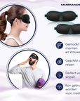 Luxuriöses Schlafmasken Set – 2-teilig – ergonomisch