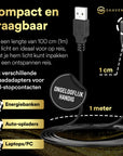 USB Oplaadkabel voor ShaveMate Scheerapparaten - 1 meter